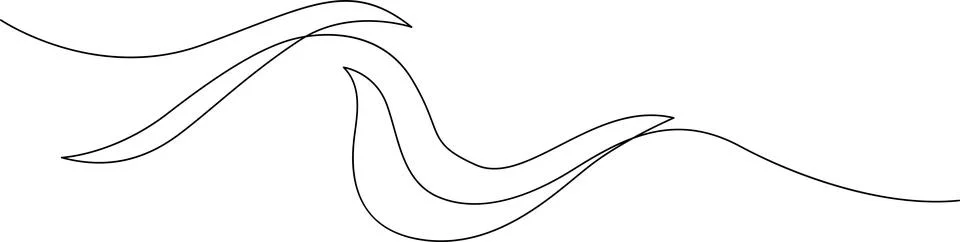 Abstract wavy lines illustration Vector Stockillustratie