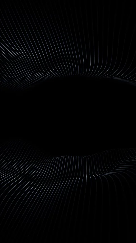 Abstract wavy lines loop motion on black vertical background Stock Footage 345330306