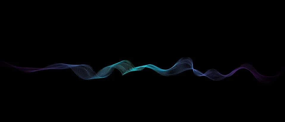 Abstract wavy lines modern vector background Illustrazione stock