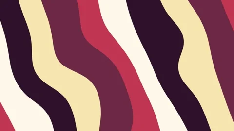 Abstract wavy lines motion background, in warm retro colors Stock Footage 339620999