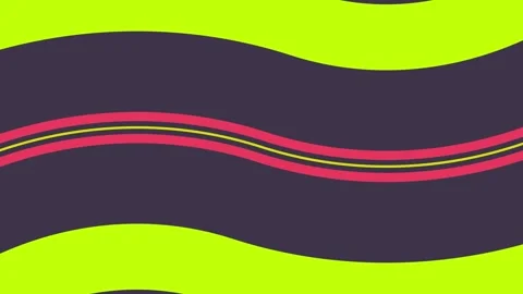 Abstract wavy lines motion background, with dynamic neon, color shifts Stock Footage 339621373