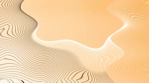 Abstract Wavy Lines on Orange Background Stock Footage 289120681