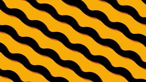 Abstract Wavy Lines on Orange Background Stock Footage 301686641
