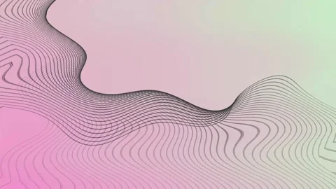 Abstract Wavy Lines on a Pastel Background Stock Footage 289120571