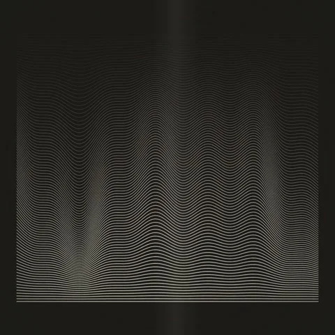 Abstract Wavy Lines Pattern Background, Futuristic Digital Art, Minimalist .. Stock Footage 347262657