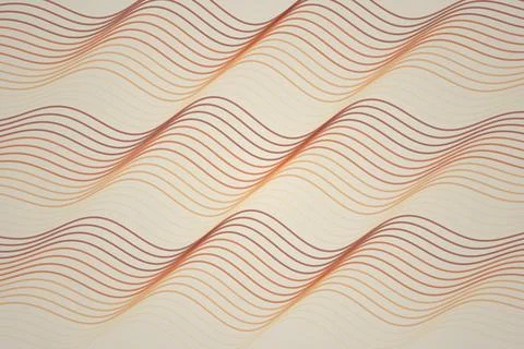 Abstract wavy lines pattern in beige and brown tones Stock Photos