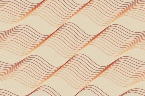 Abstract wavy lines pattern with beige and brown tones Stock Photos