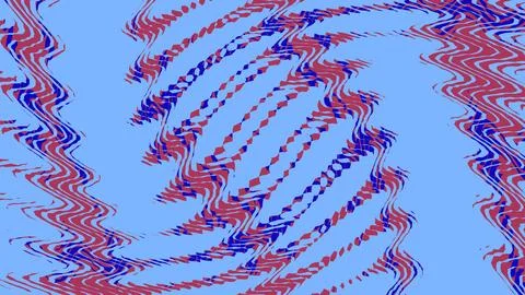 Abstract wavy lines pattern with blue red and purple colors Stock Illustration