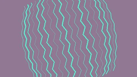 Abstract wavy lines pattern with cyan and pink colors 스톡 일러스트