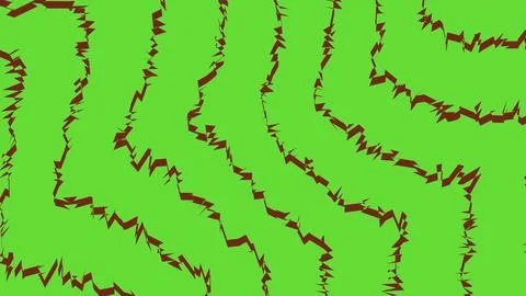 Abstract wavy lines pattern with green and brown colors Stockillustratie