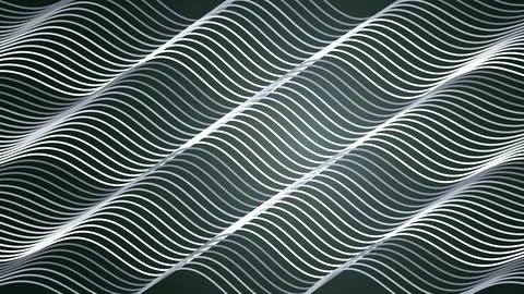 Abstract wavy lines pattern with green and white colors Stock Illustration
