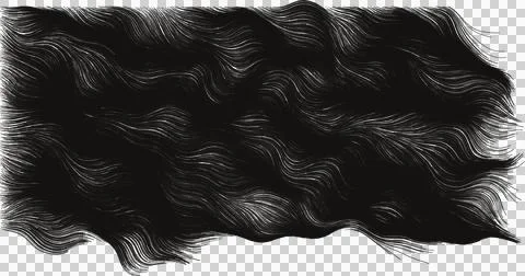 Abstract wavy lines pattern. Hand drawn ink stroke texture. Black and white.. Stock Illustration
