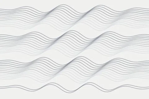 Abstract wavy lines pattern on a light background Stock Illustration