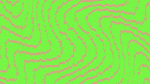Abstract wavy lines pattern in neon green and pink colors Illustrazione stock
