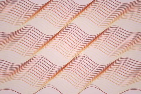 Abstract wavy lines pattern with pink and beige colors Stock Photos