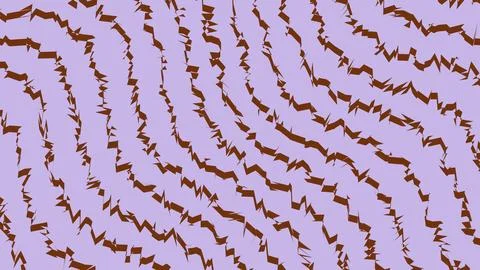 Abstract wavy lines pattern with purple and brown colors Stock Illustration
