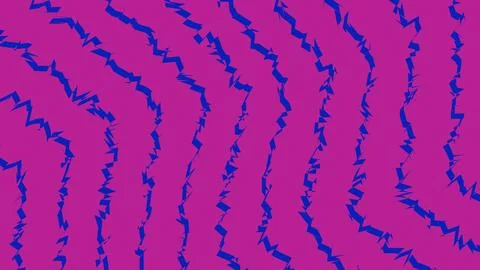 Abstract wavy lines pattern in purple and blue colors Stock Illustration