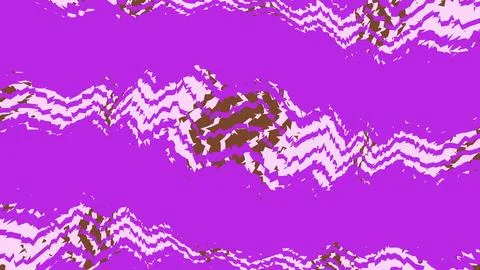 Abstract wavy lines pattern in purple and brown colors Stock Illustration