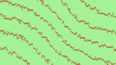 Abstract wavy lines pattern with soft green background Illustrazione stock