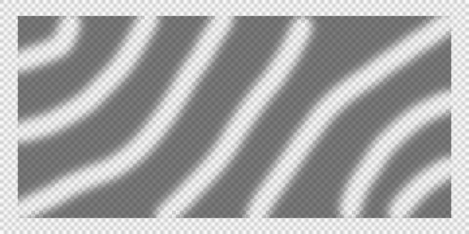 Abstract wavy lines pattern with soft glowing light effect on grey background Stock Illustration
