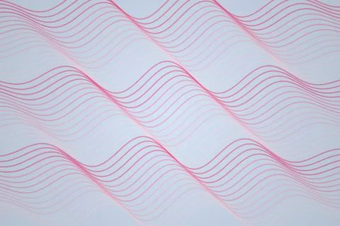 Abstract wavy lines pattern in soft pink and blue colors Stock Photos