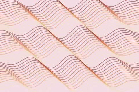 Abstract wavy lines pattern with soft pink and orange tones Stock Photos