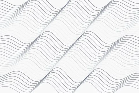 Abstract wavy lines pattern on a white background Stock Photos