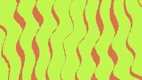 Abstract wavy lines pattern in yellow and orange colors Stock Illustration