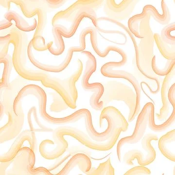 Abstract wavy lines seamless pattern. Spring organic texture with flowing wav Illustrazione stock
