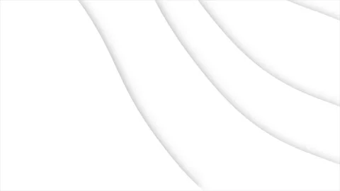 Abstract wavy lines on solid white backg... | Stock Video | Pond5