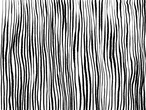 Abstract wavy lines texture. Hand drawn minimalistic illustration. Black ink Stock Illustration