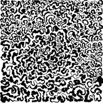 Abstract wavy lines texture. Hand drawn minimalistic lace illustration. Black Illustrazione stock