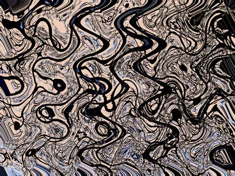 Abstract wavy lines textured background in beige halftones. Stock Illustration