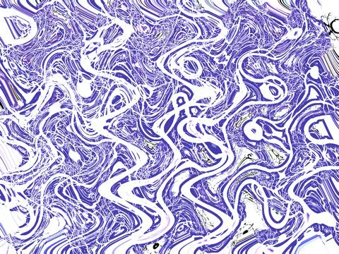 Abstract wavy lines textured background in very peri halftones. Stock Illustration