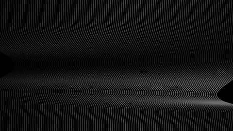 Abstract Wavy Lines Vertical Curve Halftone Black Background. Vector Illust.. Stock Illustration