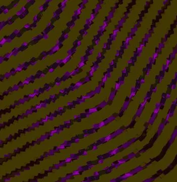 Abstract wavy lines violet and purple on olive green diagonally Illustrazione stock