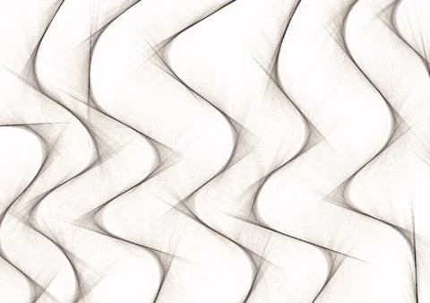 Abstract wavy lines on white background Stock Illustration