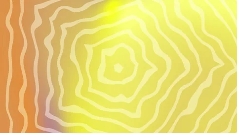 Abstract wavy lines in yellow and purple hues forming concentric circles. Stock Footage 299761525