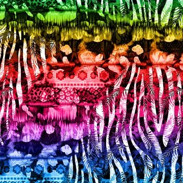 Abstract wavy lines.Grungy spotted pattern.African design. Stock Illustration