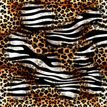 Abstract wavy lines.Grungy spotted pattern.African design. Stock Illustration