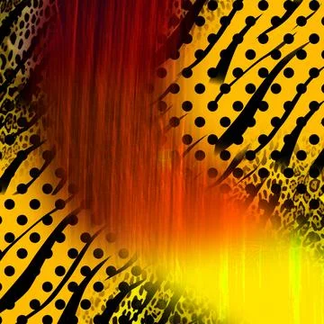 Abstract wavy lines.Grungy spotted pattern.African design. Stock Illustration