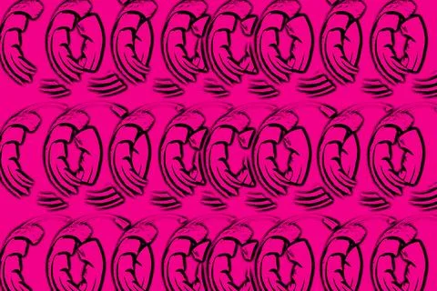 Abstract wavy lines.Grungy spotted pattern.African design. Stock Illustration