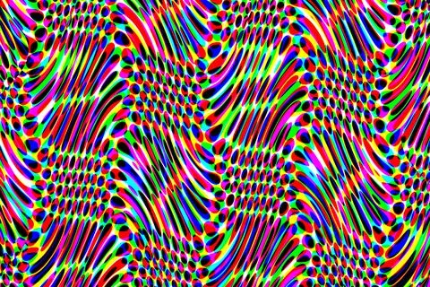Abstract wavy lines.Grungy spotted pattern.African design. 스톡 일러스트