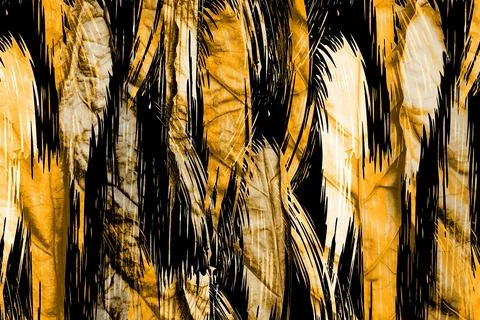 Abstract wavy lines.Grungy spotted pattern.African design. 스톡 일러스트