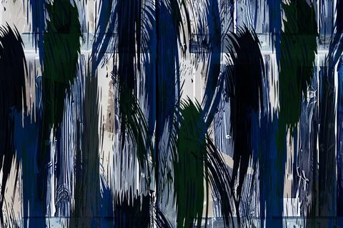Abstract wavy lines.Grungy spotted pattern.African design. 스톡 일러스트