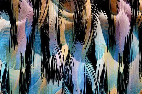 Abstract wavy lines.Grungy spotted pattern.African design. 스톡 일러스트