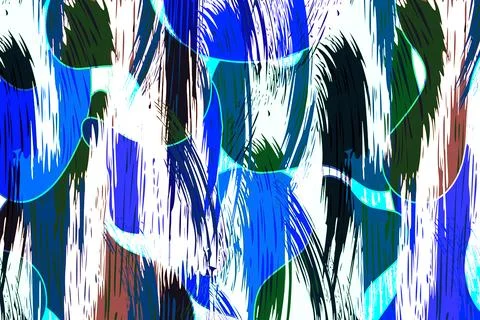 Abstract wavy lines.Grungy spotted pattern.African design. Illustrazione stock