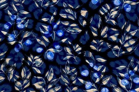 Abstract wavy lines.Grungy spotted pattern.African design. 스톡 일러스트