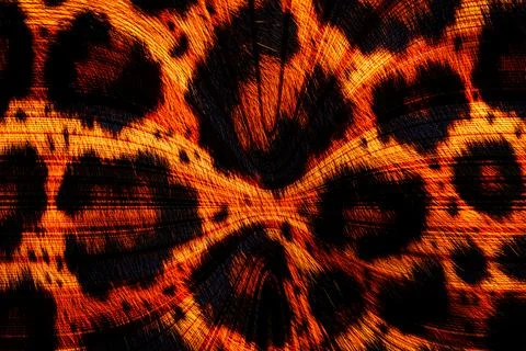 Abstract wavy lines.Grungy spotted pattern.African design. Illustrazione stock