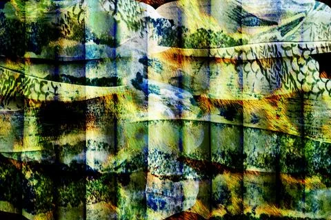 Abstract wavy lines.Grungy spotted pattern.African design. 스톡 일러스트